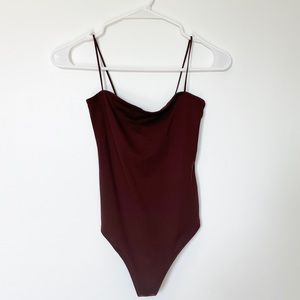 A&F Brown Seamless Bodysuit